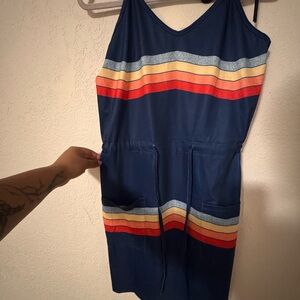 Striped Navy Mini Dress